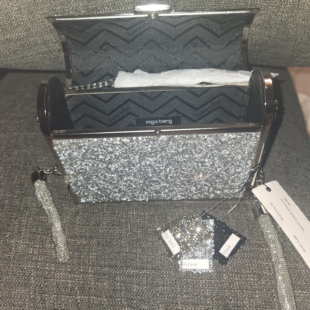 NWT Olga Berg Hotfix Glamour Shoulder Bag